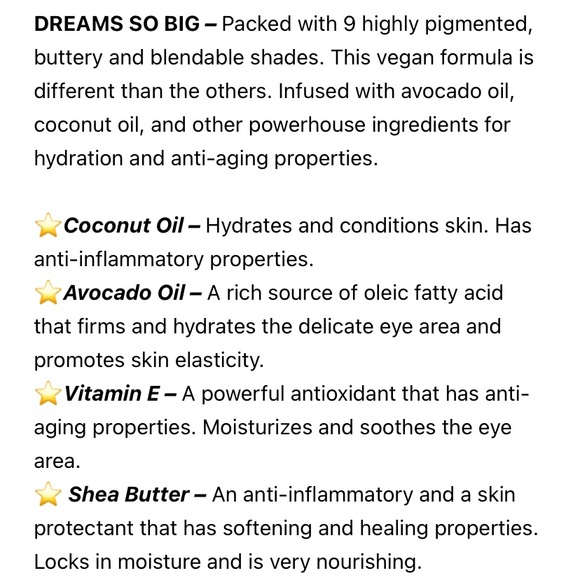 NWT REALHER DREAMS SO BIG EYESHADOW PALLET - Picture 4 of 5